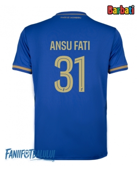 AS Monaco Ansu Fati #31 Tricou Fotbal Replică 2025-26 Barbati Deplasare